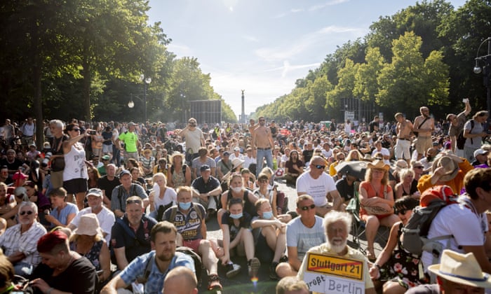 Berlin Protests Against Coronavirus Rules Divide German Leaders Germany The Guardian