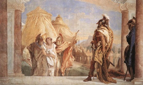 Eurybates and Talthybios Lead Briseis to Agamemmon by Giovanni Battista Tiepolo. 