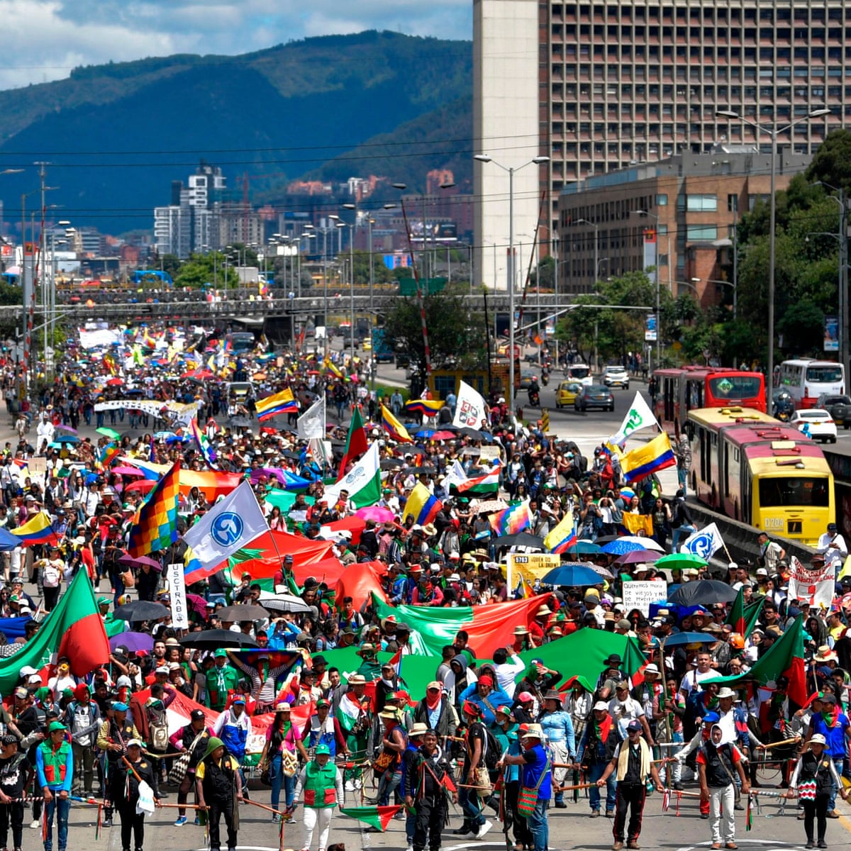 Colombia Thousands Take To The Streets In Third National Strike