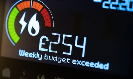 Smart meter with over budget warning