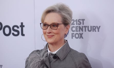 Meryl Streep at the premier of her new film The Post, in Washington.