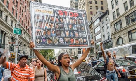 Protests in response to recent police shootings, New York, USA - 07 Jul 2016
