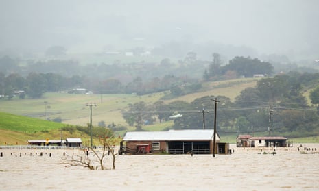 Flooding on the New South Wales south coast in August.