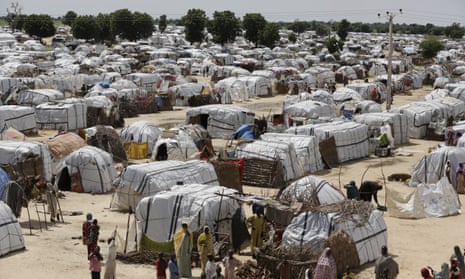 One of the biggest camps for people displaced by Islamic extremists in Maiduguri, Nigeria.