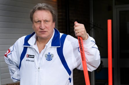 Warnock photographed for the Guardian when manager at QPR in 2011