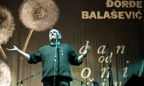 Serbian protest singer Djordje Balasevic.