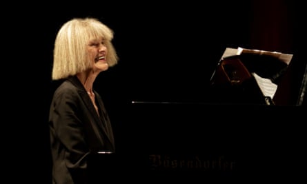 Carla Bley’s distinctive hairstyle made her instantly recognisable on stage.