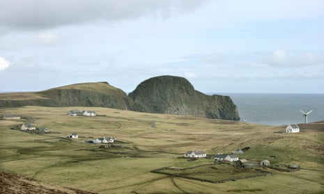 Fair Isle which lies south of the Shetlands.