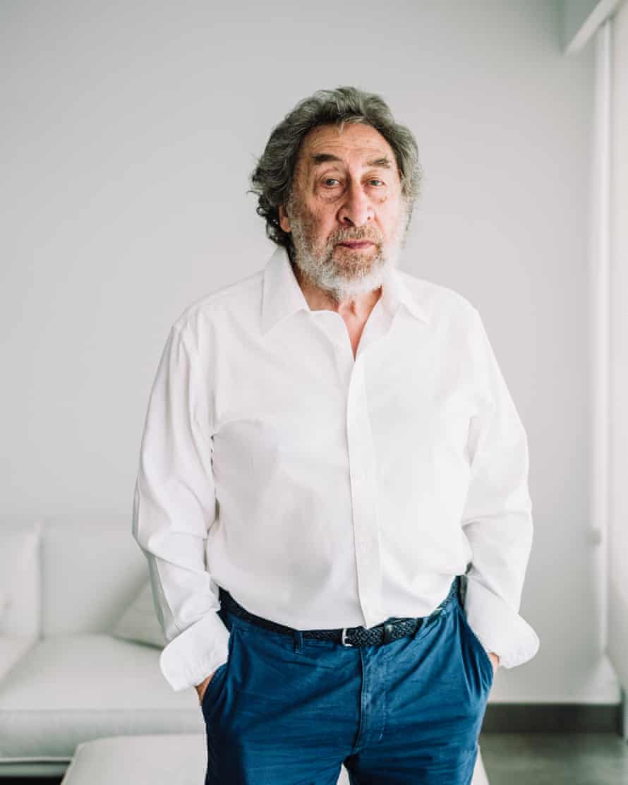 Howard Jacobson shot in January 2022 for Saturday magazine