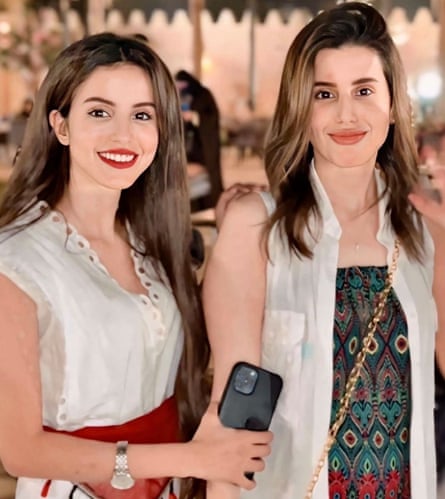 Fawzia and Maryam smile in western clothing