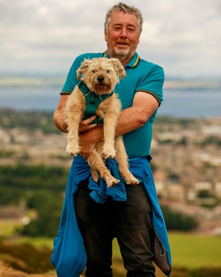 Robert with Alfie the dog