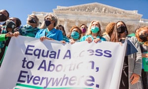 Pro-choice protesters