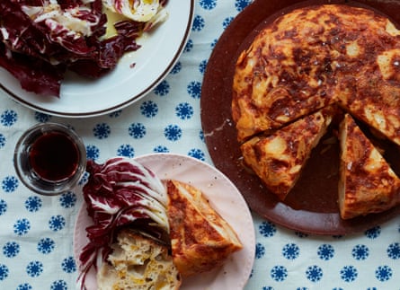Tom Hunt’s leftover roast potato tortilla.
