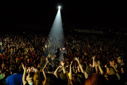 Michael Tait of Newsboys performs at the Rupp Arena in Lexington, Kentucky, on March 12, 2011.