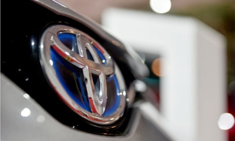 Toyota logo on a car