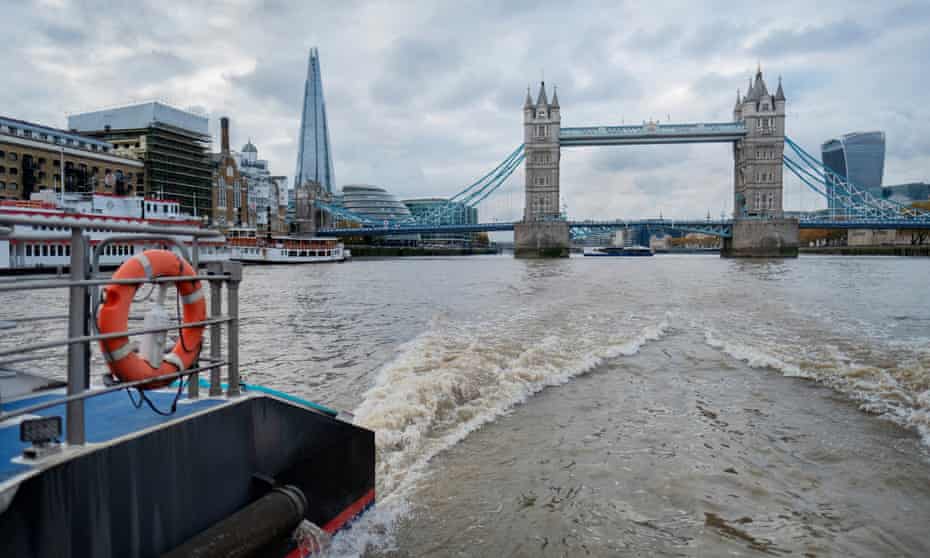 Tower Bridge as seen from the River Thames