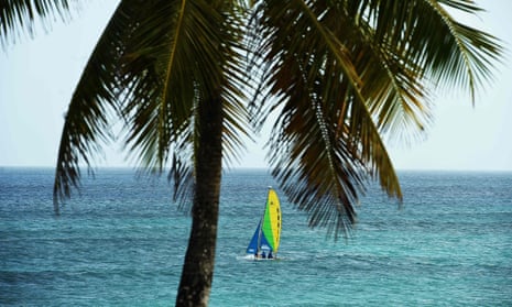 A beach in Bridgetown, Barbados.