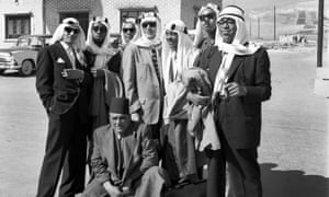 Dizzy Gillespie (far right) and his orchestra in Turkey, 1956.