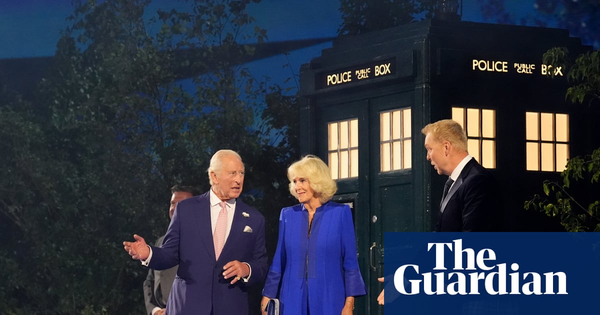 The king emerges from Tardis as Commonwealth Games face battle for time and space