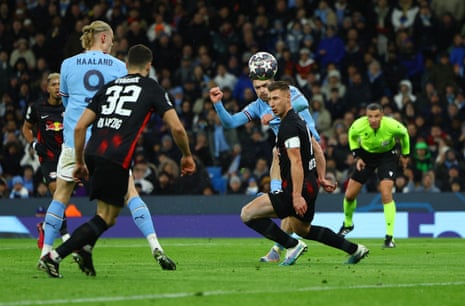 Manchester City's Jack Grealish shoots.