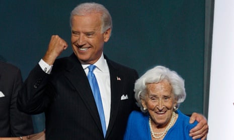 Joe Biden with his mother Jean.