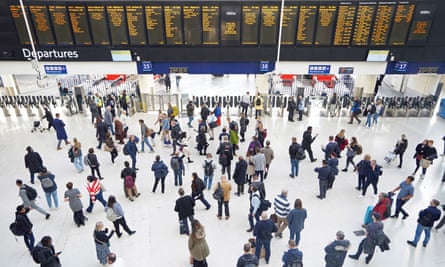 Passengers at London Waterloo