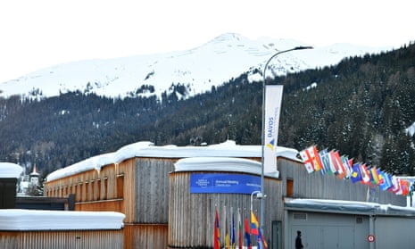 The exterior view of the Congress centre for the World Economic Forum meeting in Davos, Switzerland.