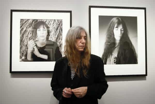 Patti Smith at a Paris exhibition of Robert Mapplethorpe’s work in 2014.