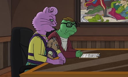 Double standard? … Bojack Horseman’s Lenny Turteltaub, right, is voiced by JK Simmons, who is not Jewish.