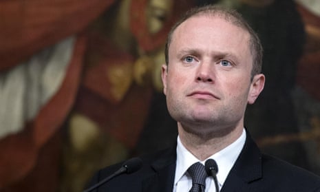 Malta prime minister Joseph Muscat. The journalist had published posts alleging corruption by prime minister Muscat and his associates.
