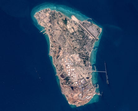 Satellite image of Kharg Island