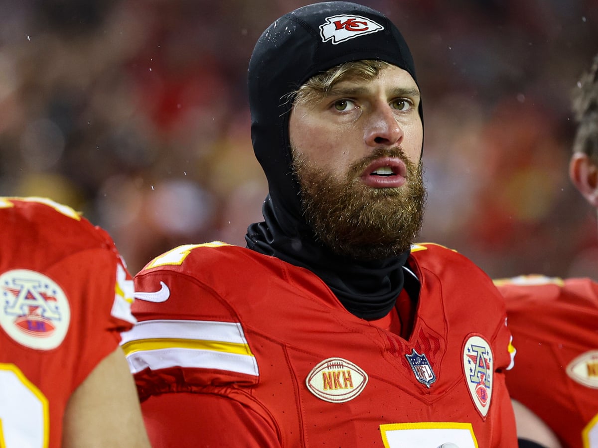 Harrison Butker's jersey sales rise as right wing lauds Chiefs kicker after rant | Kansas City Chiefs | The Guardian