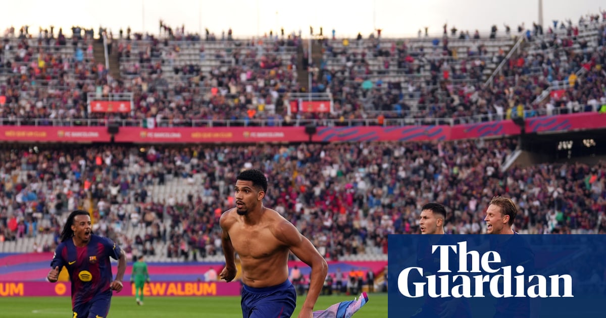 European football: Ronald Araujo edges Barcelona past Girona at the last