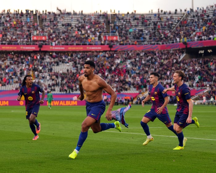 European football: Ronald Araújo edges Barcelona past Girona at the last