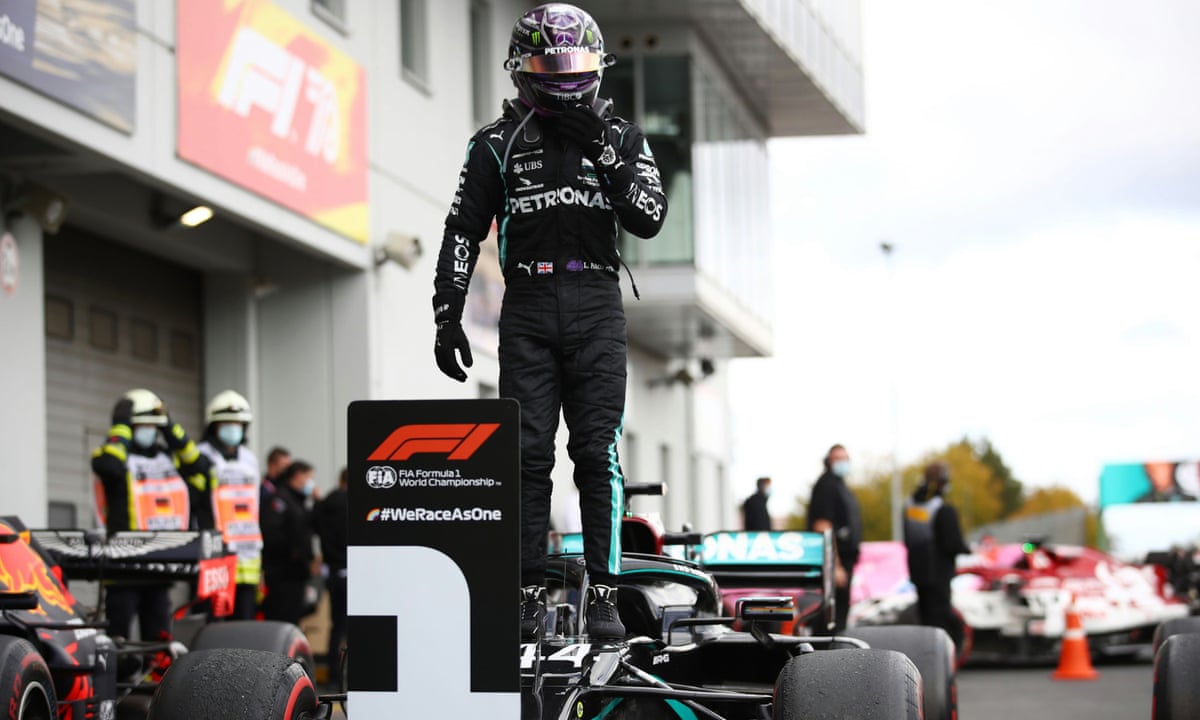 F1 Lewis Hamilton Equals Schumacher Wins Record By Taking Eifel Gp As It Happened Sport The Guardian