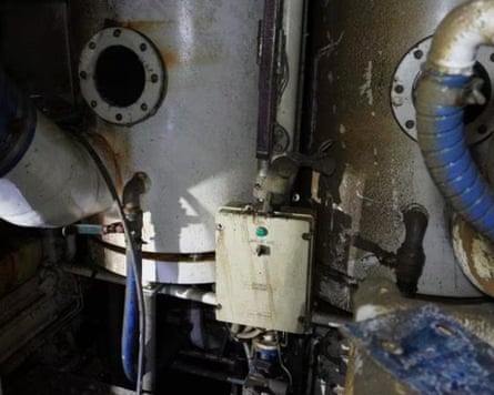 Damaged equipment inside the Bayesian