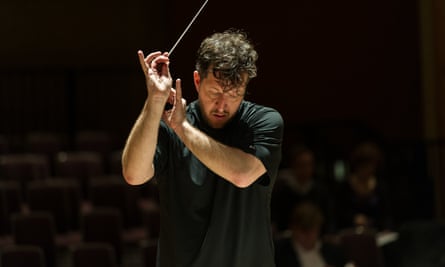 Adès conducting the City of Birmingham Symphony Orchestra in 2012.