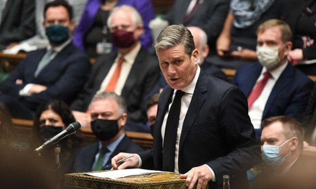 Keir Starmer speaking during prime minister's questions at the House of Commons, 20 October.