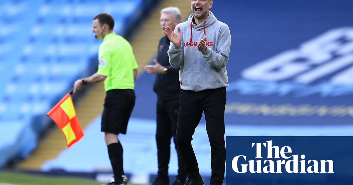 Pep Guardiola targets ‘eight, nine or 10’ wins for Manchester City to regain title