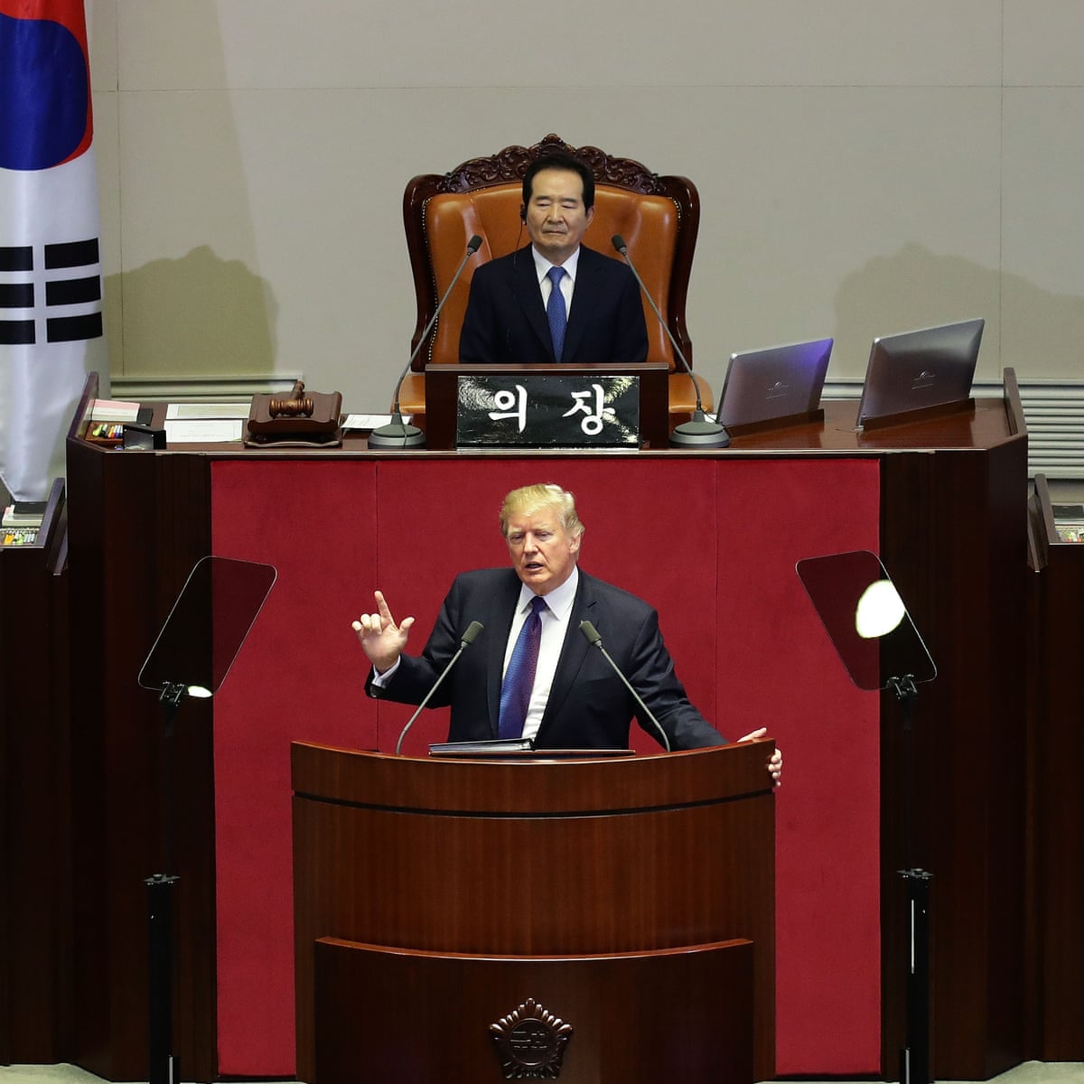 Donald Trump S South Korea Speech The Key Points South Korea The Guardian
