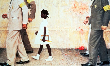 The Problem We All Live With by Norman Rockwell, 1964, an iconic image of the US civil rights movement.