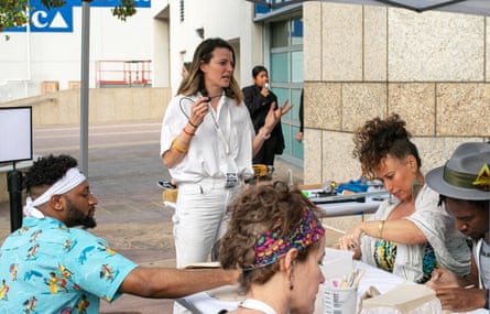 Cara Levine conducts workshop photo