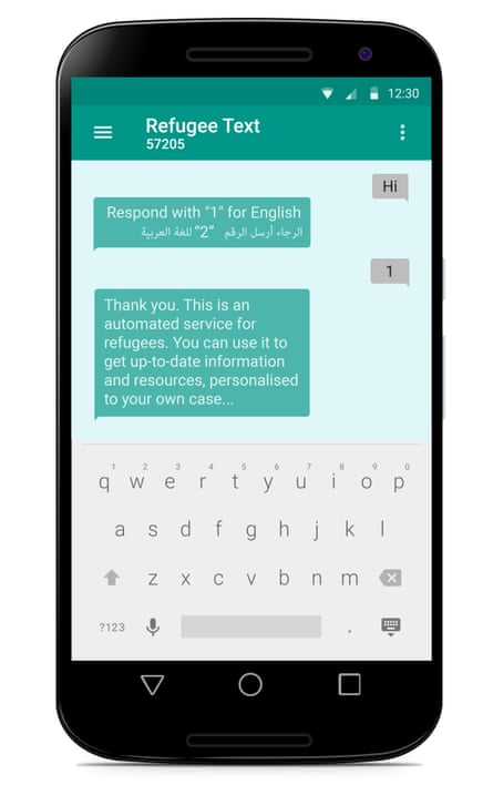 A mobile phone with text on the screen.