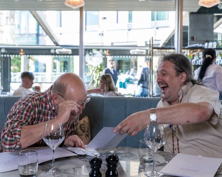 David and Janus share a laugh