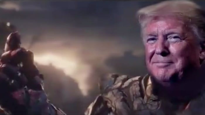 I M Inevitable Trump Campaign Ad Shows President As Avengers Villain Thanos Donald Trump The Guardian