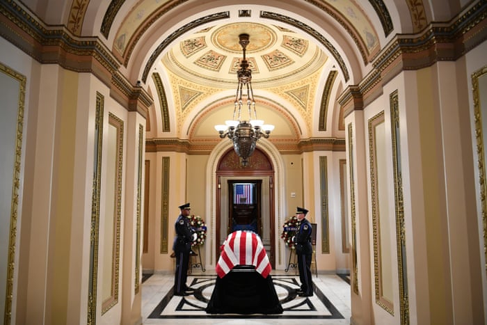 The casket of Elijah Cummings lies in state in at the Capitol.