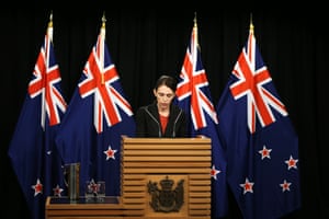 Prime Minister Jacinda Aredrn speaks to media during a press conference at Parliament on March 15.
