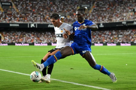 Christantus Uche playing for Getafe.