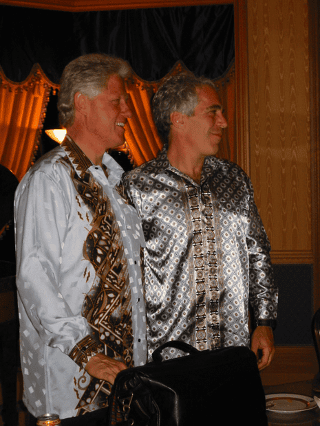 Bill Clinton and Jeffrey Epstein.
