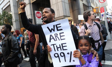 Protesters at Occupy Wall Street, New York, in 2011